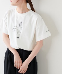 PUAL CE CIN | ショート丈プリントプルオーバー(Tシャツ/カットソー)
