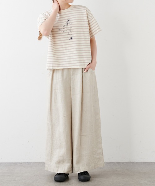 PUAL CE CIN(ピュアルセシン)の「ショート丈プリントプルオーバー(Tシャツ/カットソー・レディース・ホワイト/オフホワイト/ブルー系その他/ピンク系その他・FREE)」の18枚目の写真