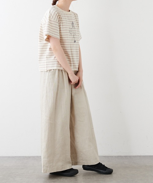 PUAL CE CIN(ピュアルセシン)の「ショート丈プリントプルオーバー(Tシャツ/カットソー・レディース・ホワイト/オフホワイト/ブルー系その他/ピンク系その他・FREE)」の22枚目の写真