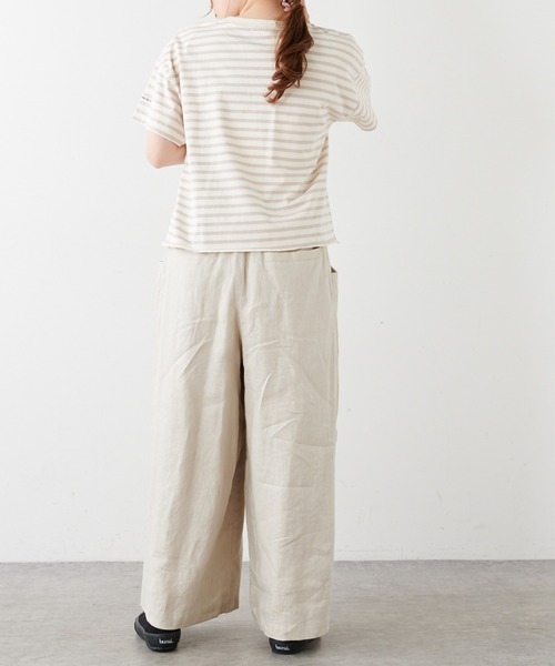 PUAL CE CIN(ピュアルセシン)の「ショート丈プリントプルオーバー(Tシャツ/カットソー・レディース・ホワイト/オフホワイト/ブルー系その他/ピンク系その他・FREE)」の6枚目の写真