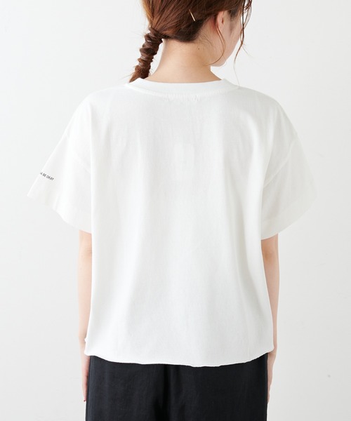 PUAL CE CIN(ピュアルセシン)の「ショート丈プリントプルオーバー(Tシャツ/カットソー・レディース・ホワイト/オフホワイト/ブルー系その他/ピンク系その他・FREE)」の20枚目の写真