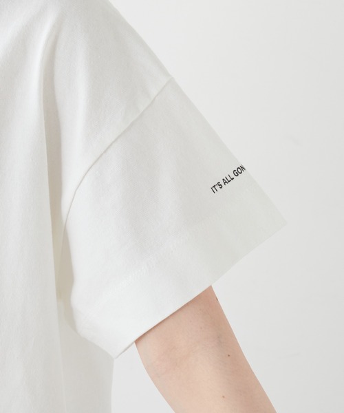 PUAL CE CIN(ピュアルセシン)の「ショート丈プリントプルオーバー(Tシャツ/カットソー・レディース・ホワイト/オフホワイト/ブルー系その他/ピンク系その他・FREE)」の16枚目の写真