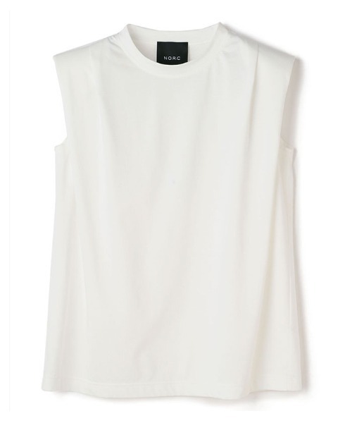 N.O.R.C（ノーク）の「ショルダーパッドノースリプルオーバー（Tシャツ/カットソー・レディース・ホワイト/ブラック・S/M）」の8枚目の写真