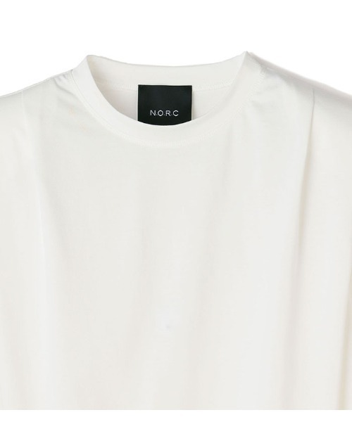 N.O.R.C（ノーク）の「ショルダーパッドノースリプルオーバー（Tシャツ/カットソー・レディース・ホワイト/ブラック・S/M）」の7枚目の写真