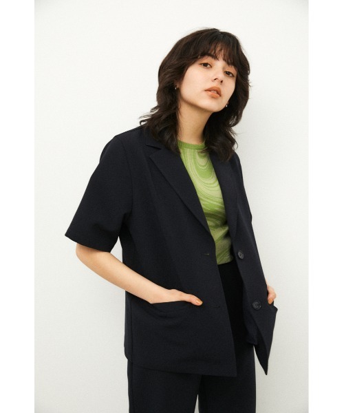 LAGUA GEM(ラグアジェム)の「OVER TAILORED SH(シャツ/ブラウス・レディース・ダークネイビー/ライトイエロー/ベージュ・FREE)」の2枚目の写真