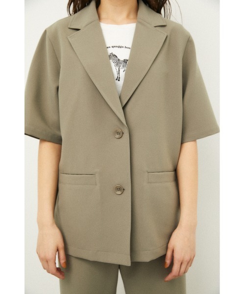 LAGUA GEM(ラグアジェム)の「OVER TAILORED SH(シャツ/ブラウス・レディース・ダークネイビー/ライトイエロー/ベージュ・FREE)」の8枚目の写真