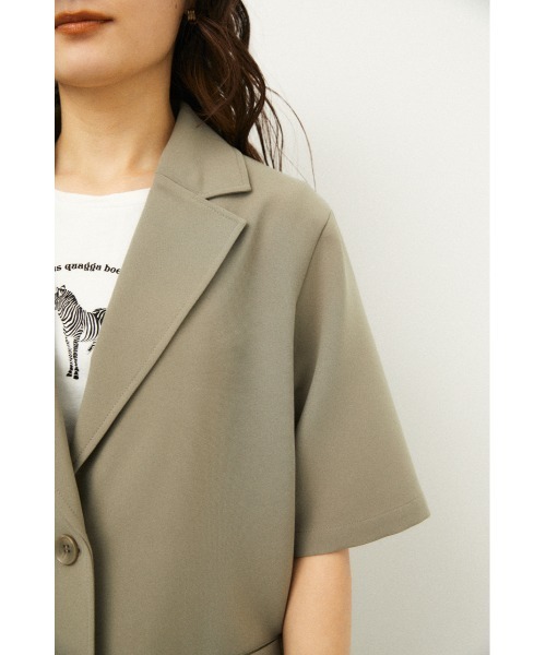 LAGUA GEM(ラグアジェム)の「OVER TAILORED SH(シャツ/ブラウス・レディース・ダークネイビー/ライトイエロー/ベージュ・FREE)」の9枚目の写真