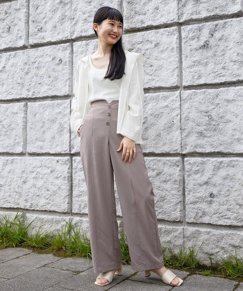 mikke（ミッケ）の「シアーセーラーカラーブラウス（シャツ/ブラウス・レディース・ホワイト/ブラック/ベージュ・FREE）」の14枚目の写真