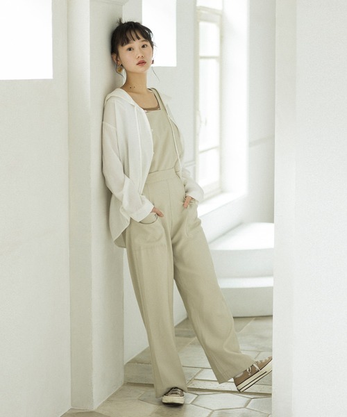 mikke（ミッケ）の「シアーセーラーカラーブラウス（シャツ/ブラウス・レディース・ホワイト/ブラック/ベージュ・FREE）」の5枚目の写真