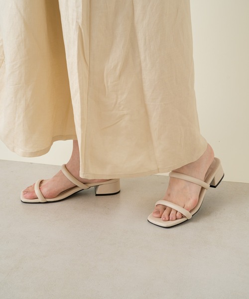 Kastane（カスタネ）の「カラバリ半円紐サンダル（サンダル・レディース・ブラック/イエロー/アイボリー/オレンジ・37/38/36）」の7枚目の写真