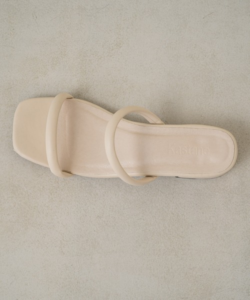 Kastane（カスタネ）の「カラバリ半円紐サンダル（サンダル・レディース・ブラック/イエロー/アイボリー/オレンジ・37/38/36）」の6枚目の写真