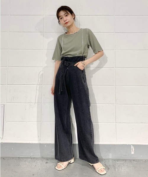 Kastane（カスタネ）の「カラバリ半円紐サンダル（サンダル・レディース・ブラック/イエロー/アイボリー/オレンジ・37/38/36）」の20枚目の写真