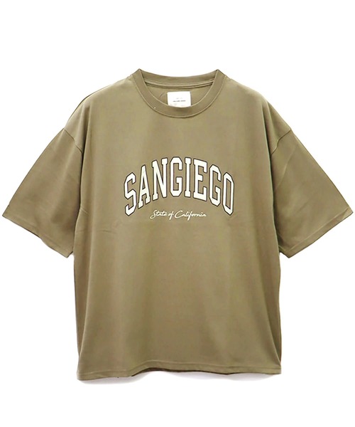 CORISCO(コリスコ)の「カレッジロゴBIGTEE(M1)(Tシャツ/カットソー・メンズ・ホワイト/ブラック/ベージュ/ブラウン/ブルー系その他/レンガ・MEDIUM/LARGE/X-LARGE)」の4枚目の写真