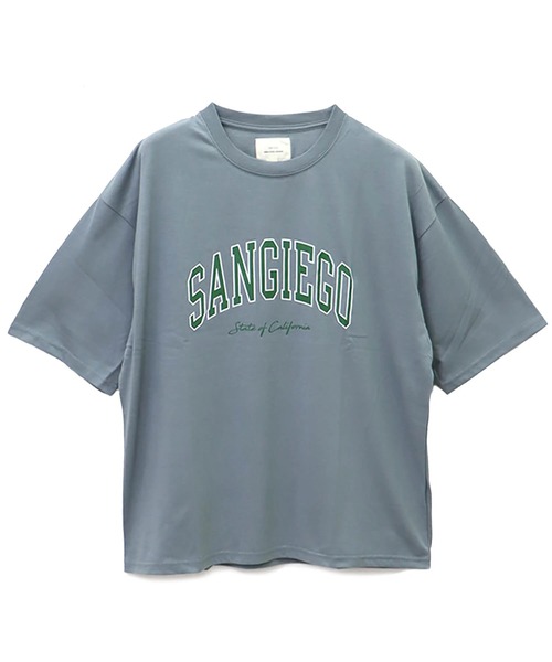 CORISCO(コリスコ)の「カレッジロゴBIGTEE(M1)(Tシャツ/カットソー・メンズ・ホワイト/ブラック/ベージュ/ブラウン/ブルー系その他/レンガ・MEDIUM/LARGE/X-LARGE)」の5枚目の写真