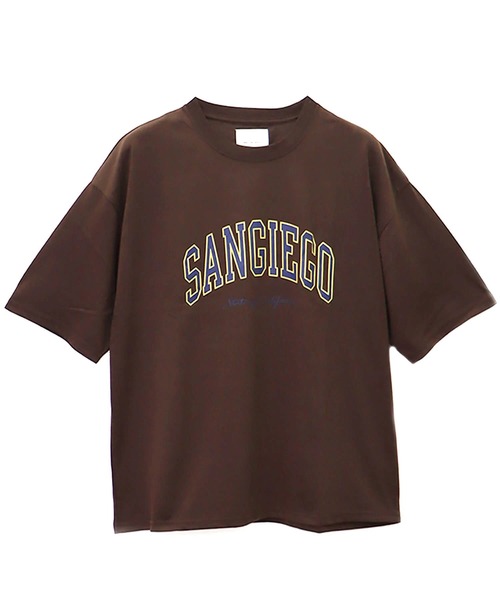 CORISCO(コリスコ)の「カレッジロゴBIGTEE(M1)(Tシャツ/カットソー・メンズ・ホワイト/ブラック/ベージュ/ブラウン/ブルー系その他/レンガ・MEDIUM/LARGE/X-LARGE)」の3枚目の写真