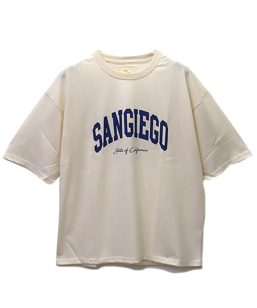 CORISCO(コリスコ)の「カレッジロゴBIGTEE(M1)(Tシャツ/カットソー・メンズ・ホワイト/ブラック/ベージュ/ブラウン/ブルー系その他/レンガ・MEDIUM/LARGE/X-LARGE)」の1枚目の写真
