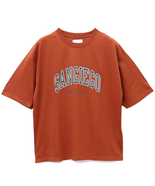 CORISCO(コリスコ)の「カレッジロゴBIGTEE(M1)(Tシャツ/カットソー・メンズ・ホワイト/ブラック/ベージュ/ブラウン/ブルー系その他/レンガ・MEDIUM/LARGE/X-LARGE)」の6枚目の写真