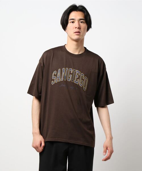 CORISCO(コリスコ)の「カレッジロゴBIGTEE(M1)(Tシャツ/カットソー・メンズ・ホワイト/ブラック/ベージュ/ブラウン/ブルー系その他/レンガ・MEDIUM/LARGE/X-LARGE)」の16枚目の写真