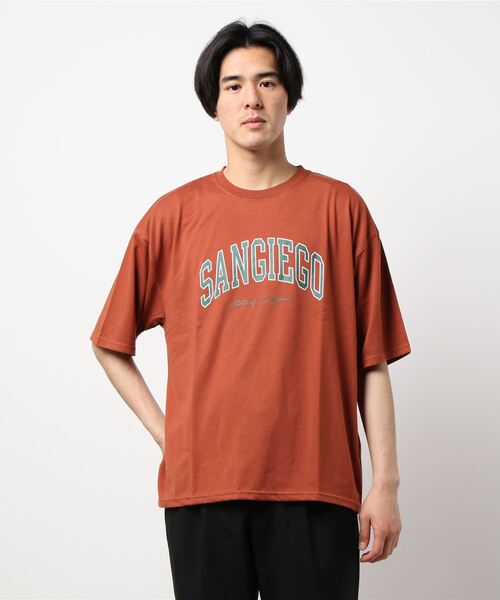 CORISCO(コリスコ)の「カレッジロゴBIGTEE(M1)(Tシャツ/カットソー・メンズ・ホワイト/ブラック/ベージュ/ブラウン/ブルー系その他/レンガ・MEDIUM/LARGE/X-LARGE)」の10枚目の写真