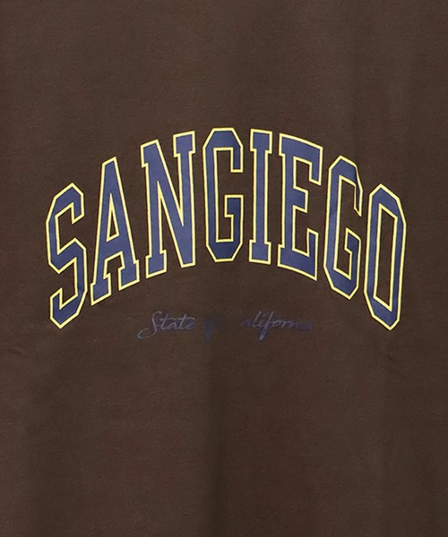 CORISCO(コリスコ)の「カレッジロゴBIGTEE(M1)(Tシャツ/カットソー・メンズ・ホワイト/ブラック/ベージュ/ブラウン/ブルー系その他/レンガ・MEDIUM/LARGE/X-LARGE)」の15枚目の写真