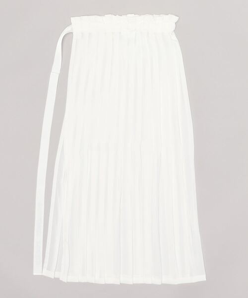 ZUCCa（ズッカ）の「(D)プリーツベルト（ベルト・レディース・ホワイト・M size）」の2枚目の写真