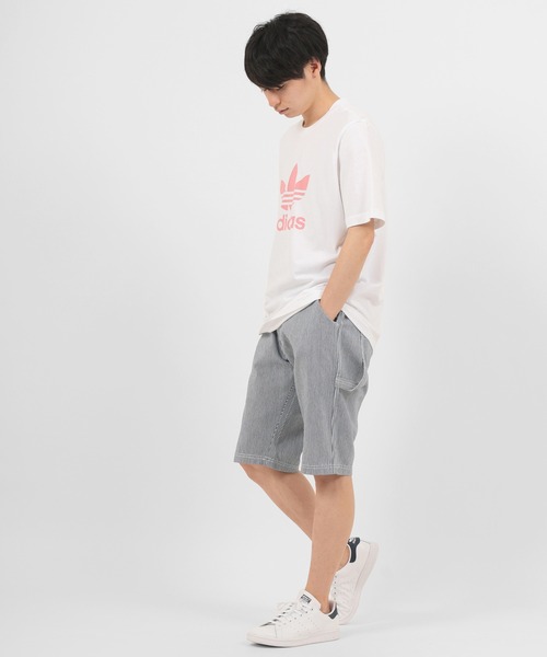 make a ray!(メイク ア レイ!)の「ルーズシルエット ワークペインター ショートパンツ/スケーターショーツ(チノパンツ・メンズ・ブラック/ライトインディゴブルー/キャメル/ストライプ/ワンウォッシュ・M/L)」の15枚目の写真