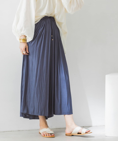 URBAN RESEARCH(アーバンリサーチ)の「ツイルギャザースカーチョ(その他パンツ・レディース・ブラック系その他/ブルー/オレンジ・FREE)」の2枚目の写真