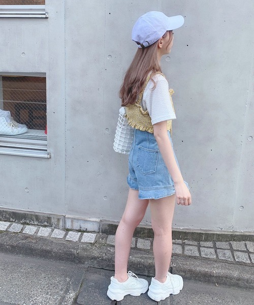 Voyage titty&Co.PETIT(ボヤージュティティアンドコープチ)の「【Voyage titty&Co.】フリルデニムショーパン(デニムパンツ・レディース・ブルー・SMALL/MEDIUM)」の17枚目の写真