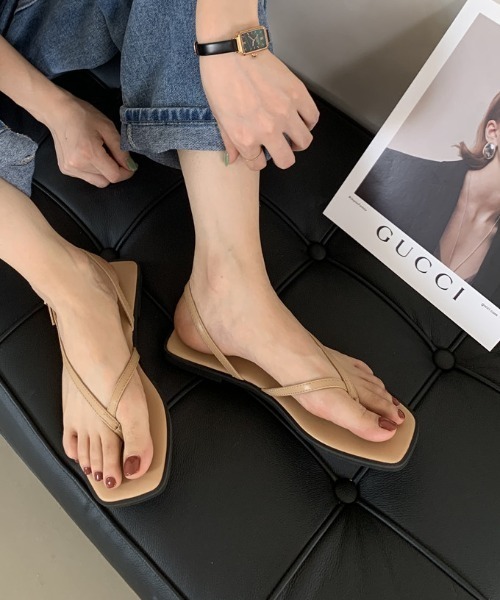 MANGROVE（マングローブ）の「バックルストラップトングサンダル（サンダル・レディース・ホワイト/ブラック/ベージュ/ブルー・MEDIUM/LARGE）」の9枚目の写真