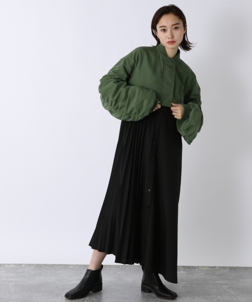 JEANASIS（ジーナシス）の「【WEB限定】2WAY MA-1/215529（MA-1・レディース・カーキ/ブラック/グレイッシュベージュ・FREE）」の6枚目の写真