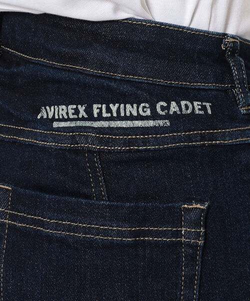 AVIREX（アヴィレックス）の「タイプブルー ストレッチデニムフレアーパンツ/ TYPE BLUE STRETCH DENIM FLARE PANT（デニムパンツ・レディース・ワンウォッシュ/ライトインディゴブルー・MEDIUM/LARGE/SMALL）」の7枚目の写真