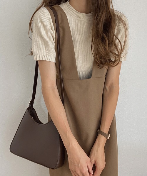 LAUIR（ラウアー）の「2wayサロペットスカート（サロペット/オーバーオール・レディース・ブラック/ベージュ/モカ/グレイッシュベージュ・MEDIUM/LARGE）」の11枚目の写真