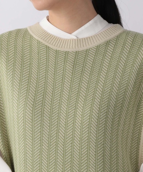 LOWRYS FARM(ローリーズファーム)の「ニットエプロンベストワンピース 959948(ワンピース・レディース・ブラック/グリーン/ベージュ・FREE)」の11枚目の写真