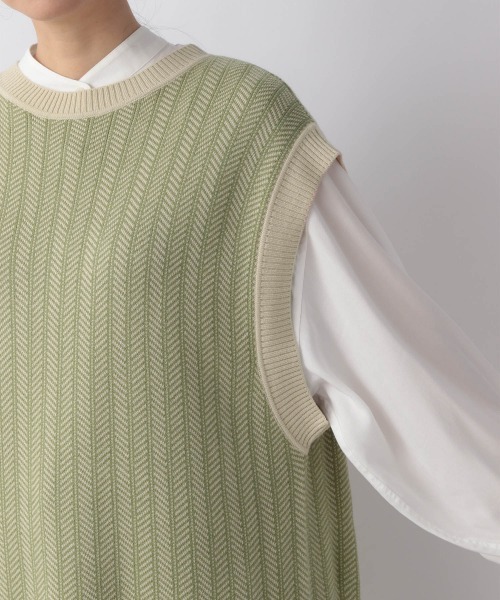 LOWRYS FARM(ローリーズファーム)の「ニットエプロンベストワンピース 959948(ワンピース・レディース・ブラック/グリーン/ベージュ・FREE)」の12枚目の写真