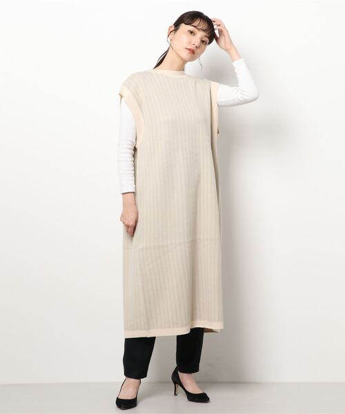 LOWRYS FARM(ローリーズファーム)の「ニットエプロンベストワンピース 959948(ワンピース・レディース・ブラック/グリーン/ベージュ・FREE)」の16枚目の写真