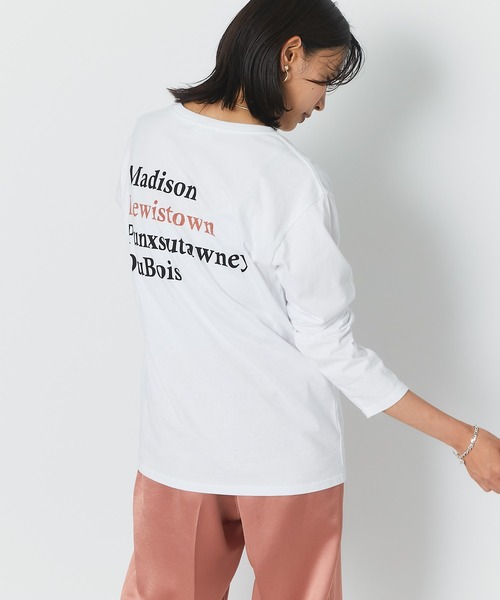 RIVE DROITE(リヴドロワ)の「モードに着られる大人のロンT バックロゴロングスリーブTシャツ(Tシャツ/カットソー・レディース・オフホワイト/ライトベージュ・FREE)」の3枚目の写真
