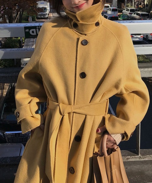 meJane（ミージェーン）の「ウエストマークメルトンロングコート