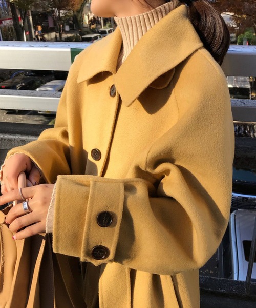 meJane（ミージェーン）の「ウエストマークメルトンロングコート