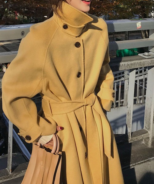 meJane（ミージェーン）の「ウエストマークメルトンロングコート