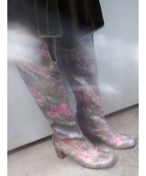 merry jenny（メリージェニー）の「printアソートニーブーツ（ブーツ・レディース・ブラック/ピンク/ベージュ・MEDIUM/LARGE）」の10枚目の写真