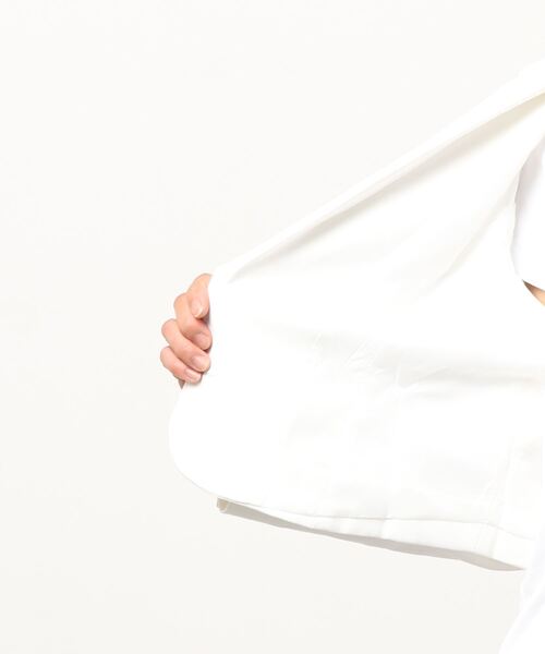 SPINNS（スピンズ）の「テーラードショートジャケット（テーラードジャケット・レディース・ホワイト/ブラック・ONESIZE）」の3枚目の写真