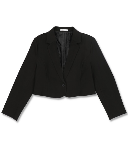 SPINNS（スピンズ）の「テーラードショートジャケット（テーラードジャケット・レディース・ホワイト/ブラック・ONESIZE）」の9枚目の写真