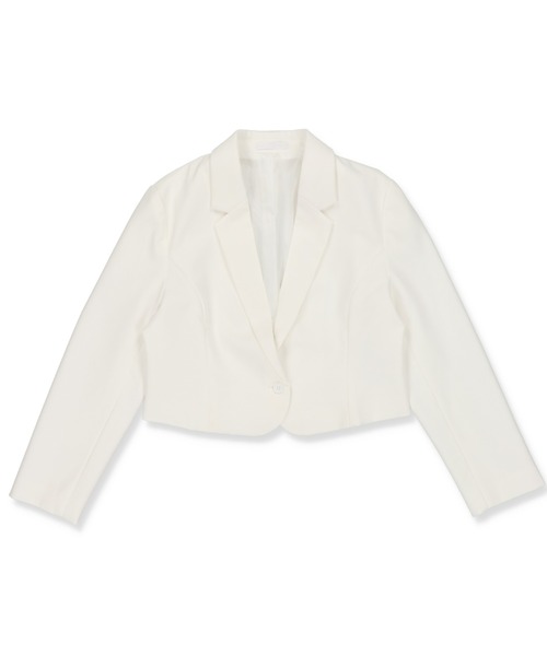 SPINNS（スピンズ）の「テーラードショートジャケット（テーラードジャケット・レディース・ホワイト/ブラック・ONESIZE）」の11枚目の写真