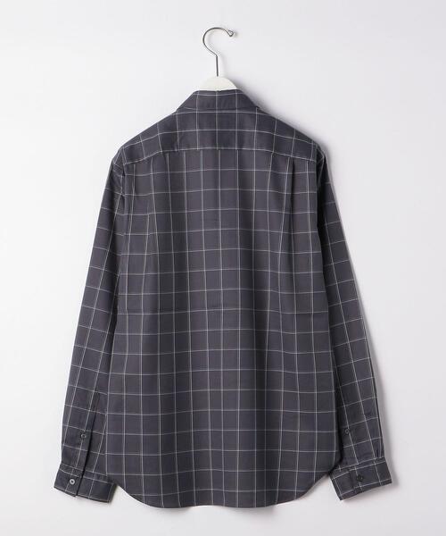 green label relaxing(グリーンレーベルリラクシング)の「ビエラ ウィンドウペーン ボタンダウン シャツ -防シワ-(シャツ/ブラウス・メンズ・ホワイト/ネイビー/ライトブルー/モカ・L/S/XL/M)」の7枚目の写真