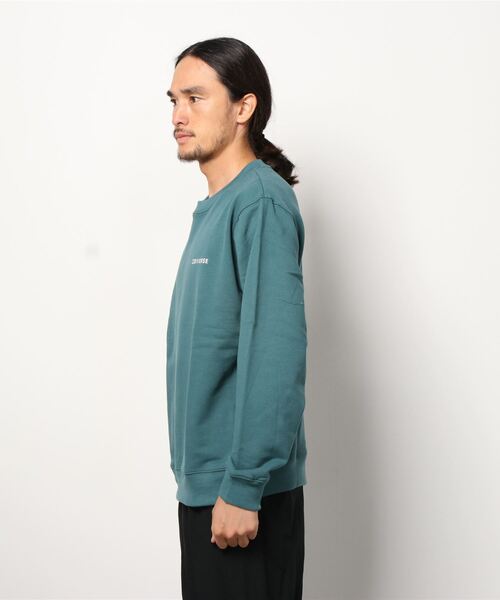 CONVERSE(コンバース)の「【CONVERSE/コンバース】ワンポイントロゴ刺繍 裏毛 クルートレーナー(スウェット・メンズ・パープル系その他/オフホワイト/ダークブラウン/ベージュ/ブラック/グリーン系その他/グレー/ホワイト/ダークグリーン/サックスブルー/ピンク/オートミール・L/LL/M)」の13枚目の写真