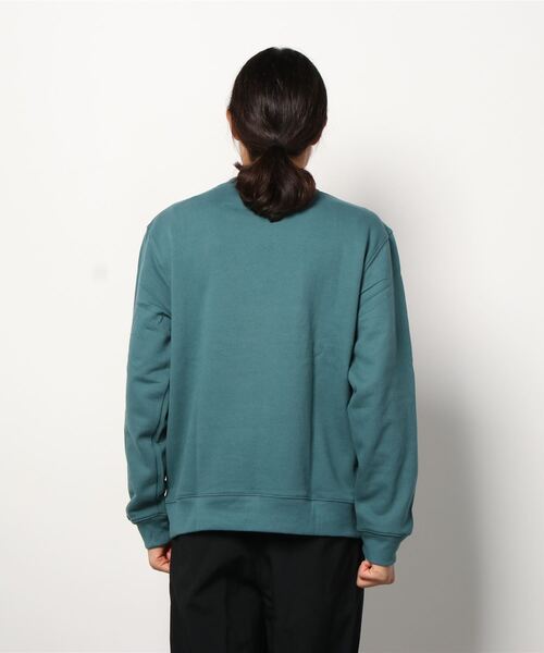 CONVERSE(コンバース)の「【CONVERSE/コンバース】ワンポイントロゴ刺繍 裏毛 クルートレーナー(スウェット・メンズ・パープル系その他/オフホワイト/ダークブラウン/ベージュ/ブラック/グリーン系その他/グレー/ホワイト/ダークグリーン/サックスブルー/ピンク/オートミール・L/LL/M)」の14枚目の写真