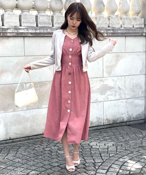 ROYAL PARTY(ロイヤルパーティー)の「ノーカラージャケット(ノーカラージャケット・レディース・ライトグレー/ブラック/ベージュ・FREE)」の7枚目の写真