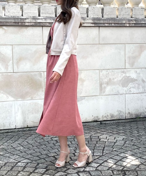 ROYAL PARTY(ロイヤルパーティー)の「ノーカラージャケット(ノーカラージャケット・レディース・ライトグレー/ブラック/ベージュ・FREE)」の10枚目の写真