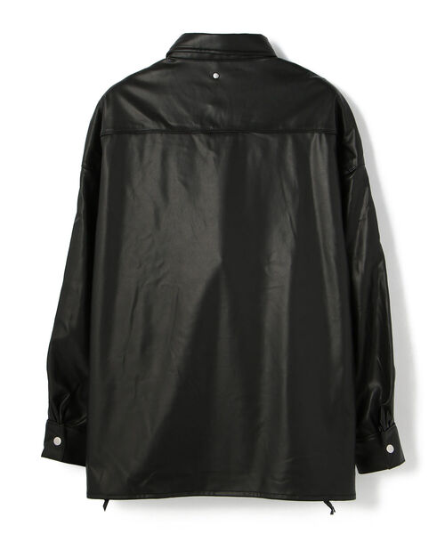 DANKE SCHON（ダンケシェーン）の「DankeSchon/ダンケシェーン/エコレザーシャツ/EcoLether Shirt（シャツ/ブラウス・メンズ・ブラック・FREE）」の2枚目の写真