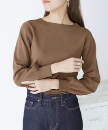 【shemoshelly】前後2wayロングスリーブベーシックニット